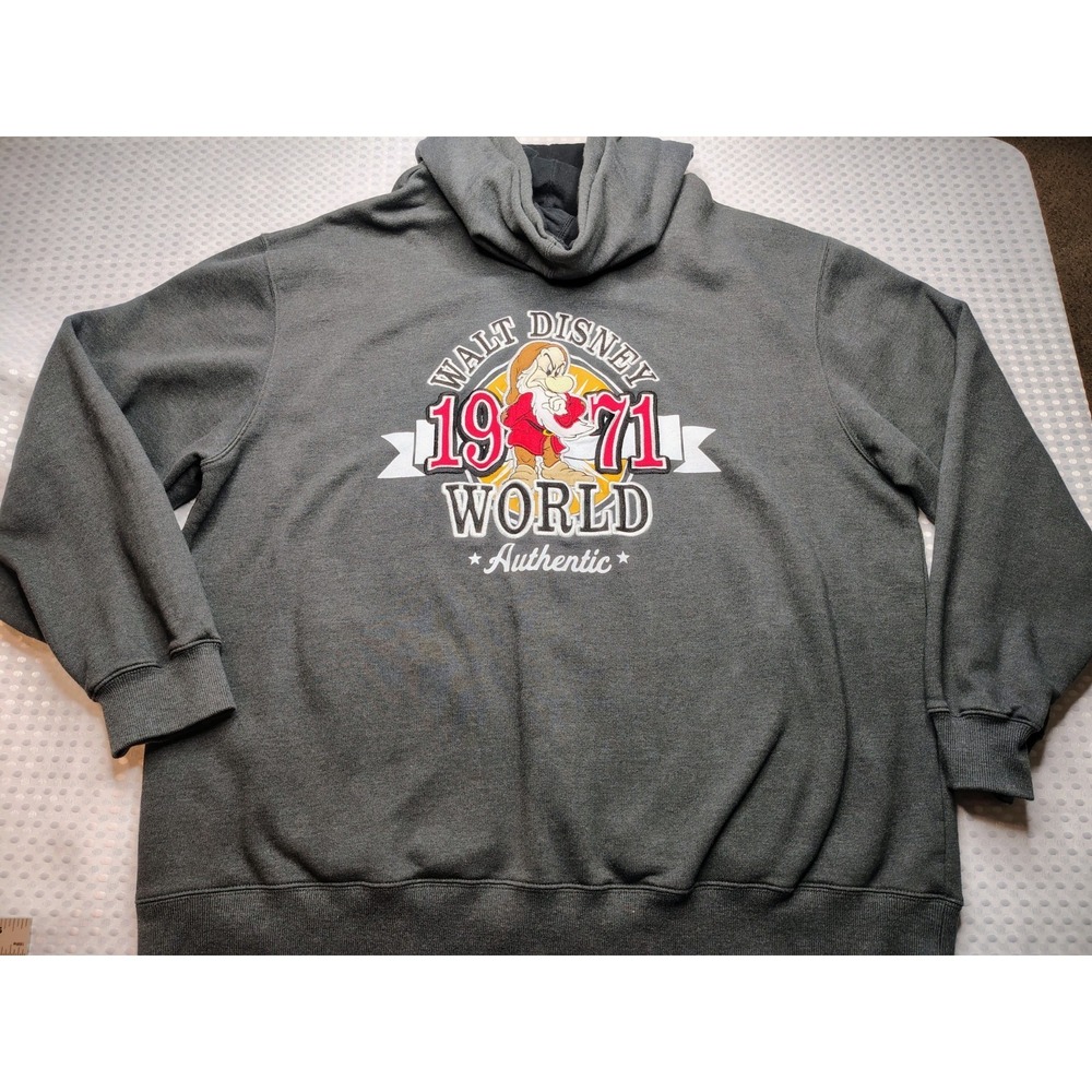 Walt Disney world Authentic Grumpy state of mind 1971 Zip up Hoodie Sweater XXL